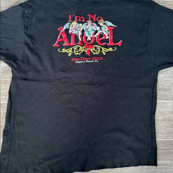 Black Lace-Up T-Shirt bikeWeek 2003 - Picture 4 of 4